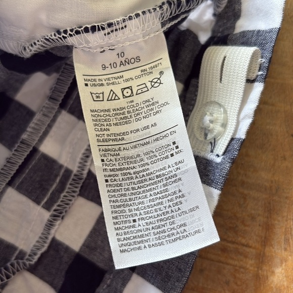 Janie and Jack Girls Gingham Shorts size 10 - Picture 5 of 6
